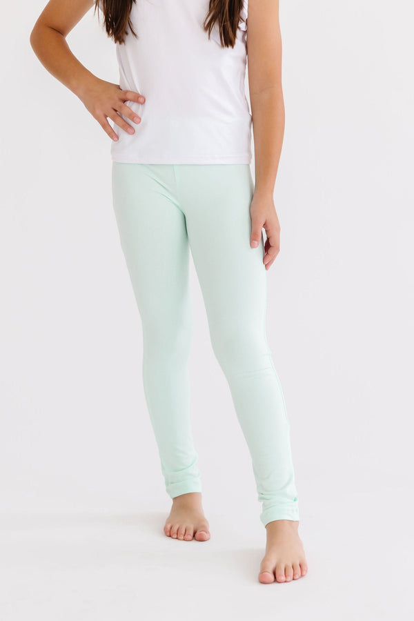 pastel-green-leggings Mila & Rose at Sophia's Style-Pastel Green Leggings-6-12M-Leggings-1